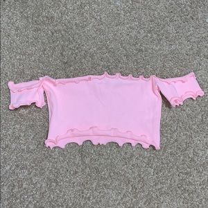 Pink crop top